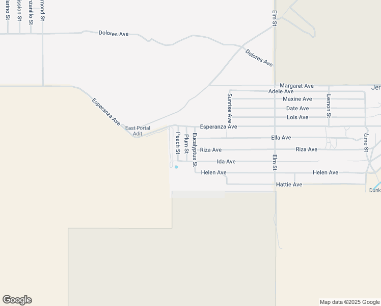 map of restaurants, bars, coffee shops, grocery stores, and more near 15246 Plum Street in Cabazon