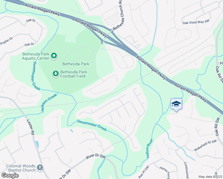 map of restaurants, bars, coffee shops, grocery stores, and more near 330 Bethesda Park Trail in Lawrenceville