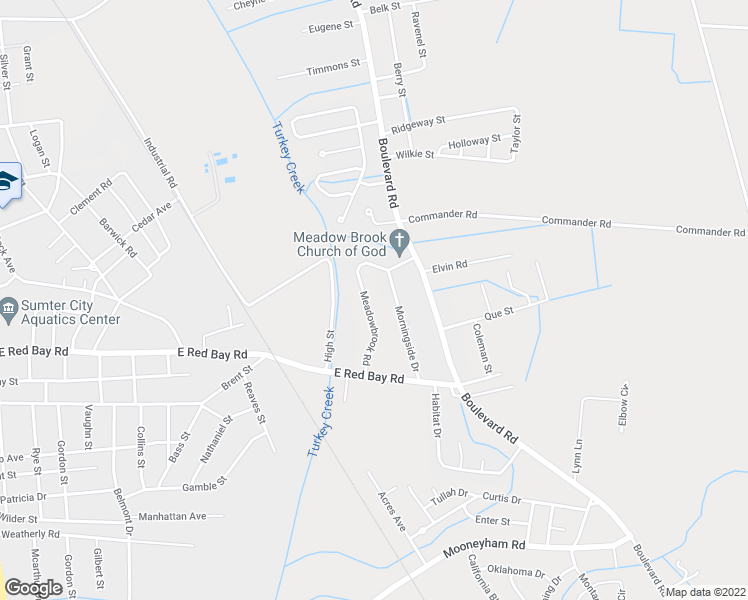 map of restaurants, bars, coffee shops, grocery stores, and more near 967 Meadowbrook Road in Sumter