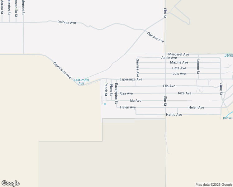 map of restaurants, bars, coffee shops, grocery stores, and more near Eucalyptus Street in Cabazon