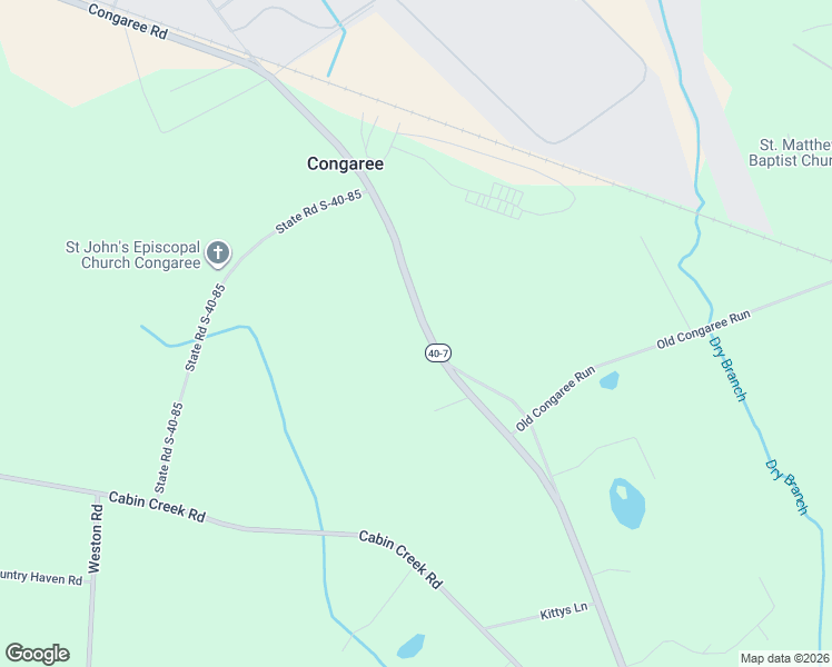 map of restaurants, bars, coffee shops, grocery stores, and more near 2156 Congaree Road in Eastover
