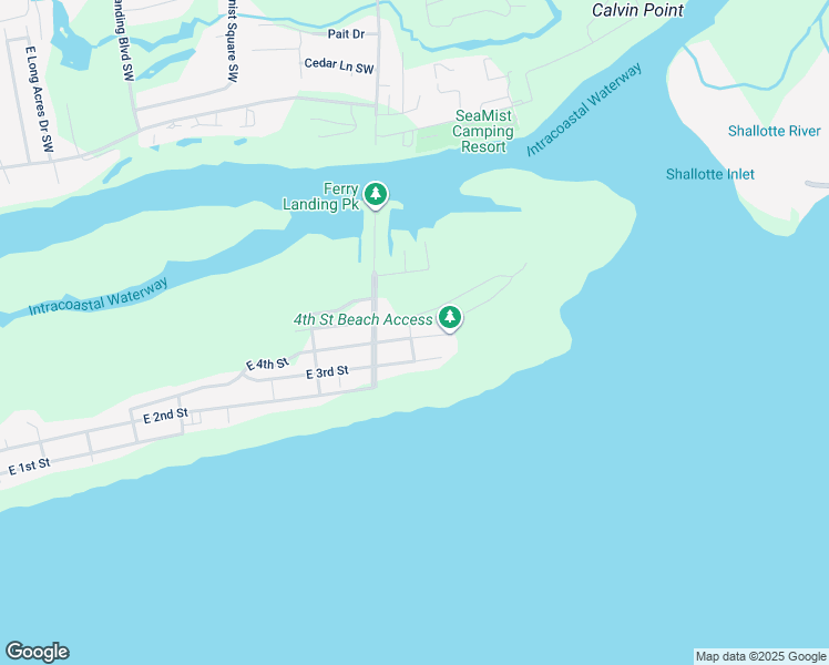 map of restaurants, bars, coffee shops, grocery stores, and more near 449 East 4th Street in Ocean Isle Beach