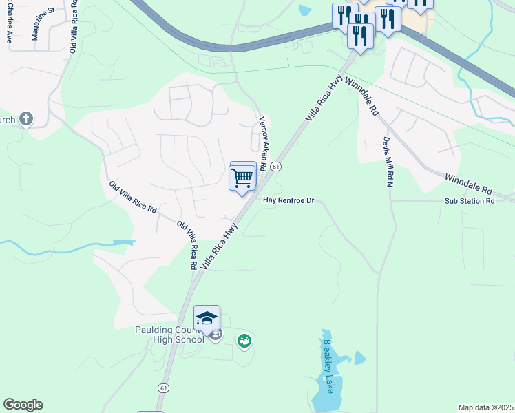 map of restaurants, bars, coffee shops, grocery stores, and more near 125 Laurel Farms Lane in Dallas