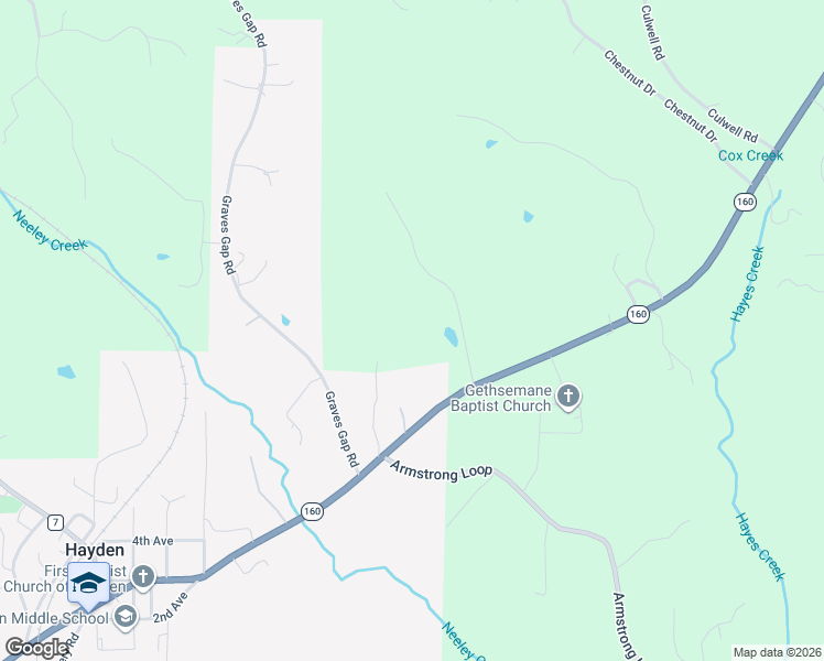 map of restaurants, bars, coffee shops, grocery stores, and more near 275 Mayfield Drive in Hayden