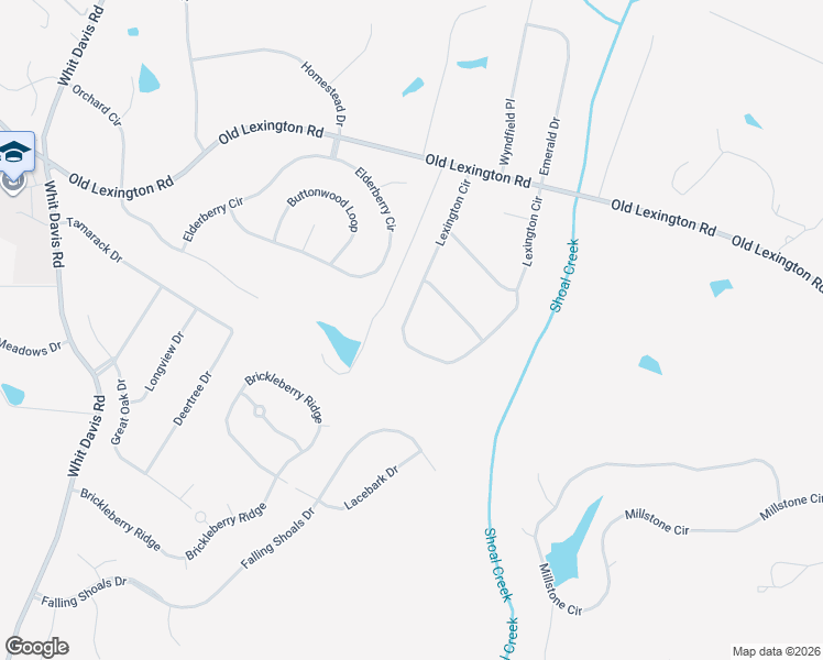 map of restaurants, bars, coffee shops, grocery stores, and more near 220 Lexington Circle in Athens