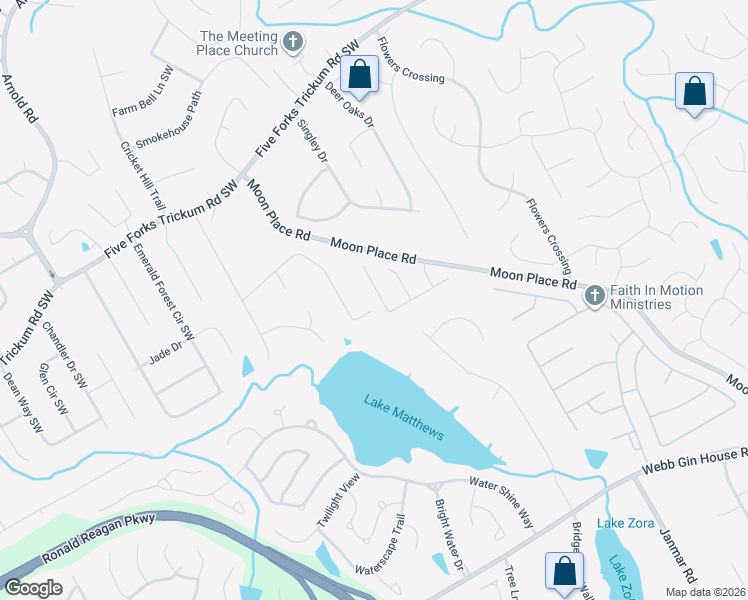 map of restaurants, bars, coffee shops, grocery stores, and more near 2240 Primrose Place Lane in Lawrenceville