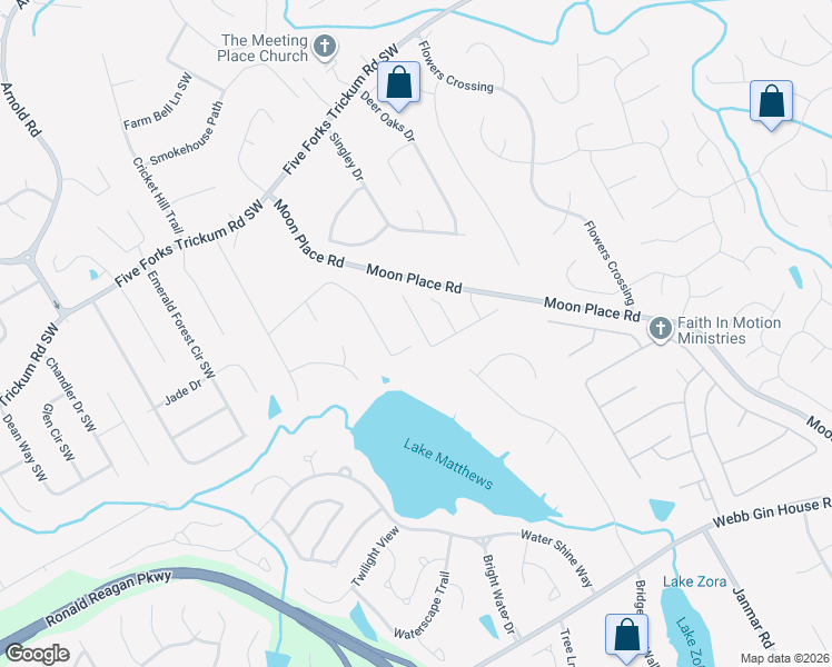 map of restaurants, bars, coffee shops, grocery stores, and more near 2240 Primrose Place Lane in Lawrenceville