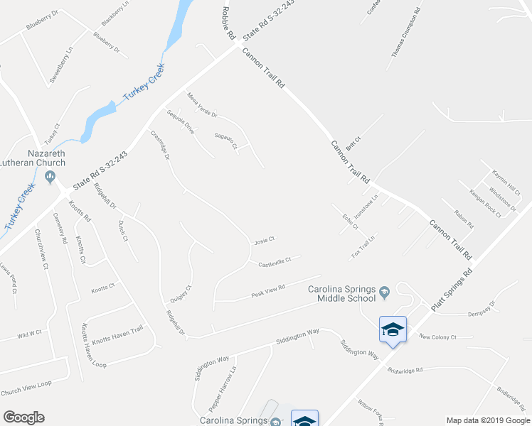 map of restaurants, bars, coffee shops, grocery stores, and more near 117 Josie Court in Lexington