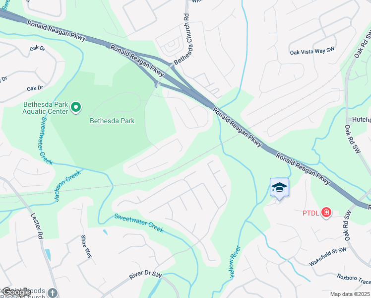 map of restaurants, bars, coffee shops, grocery stores, and more near 3265 Bethesda Park Court in Lawrenceville