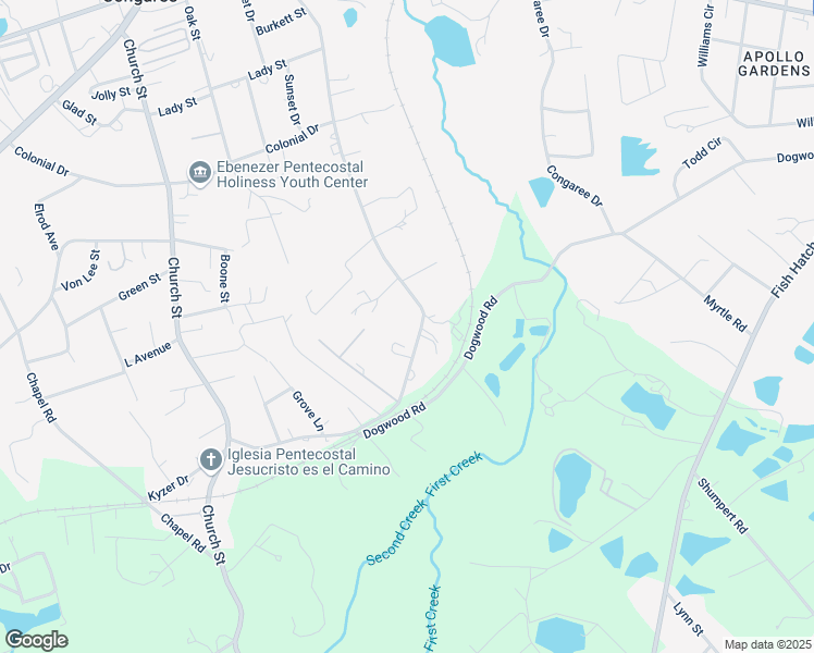 map of restaurants, bars, coffee shops, grocery stores, and more near 1178 Pine Street in West Columbia