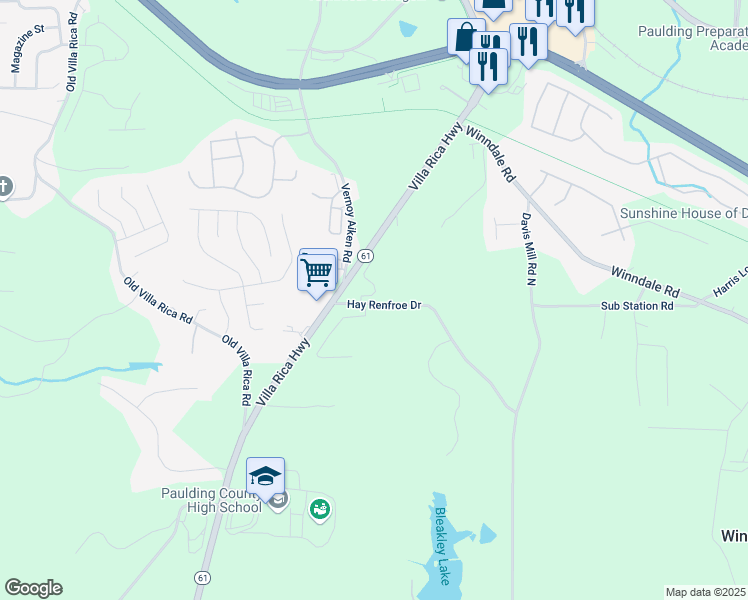 map of restaurants, bars, coffee shops, grocery stores, and more near 128 Laurel Farms Lane in Dallas
