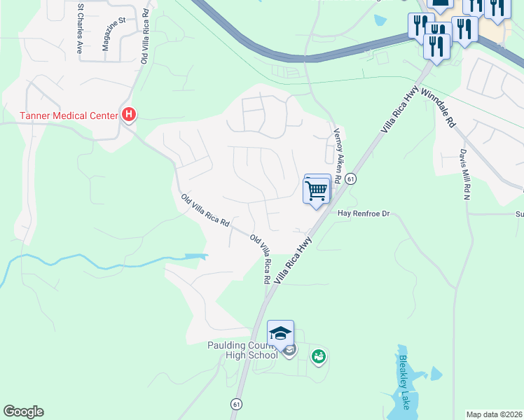 map of restaurants, bars, coffee shops, grocery stores, and more near 203 Ivy Brook Drive in Dallas