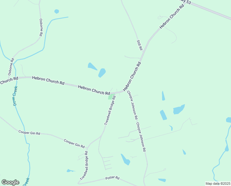 map of restaurants, bars, coffee shops, grocery stores, and more near 1499 Hebron Church Road in Statham