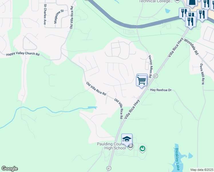 map of restaurants, bars, coffee shops, grocery stores, and more near 108 Ivy Crest Drive in Dallas