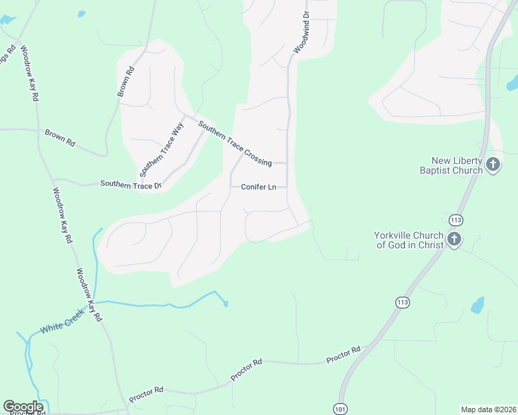 map of restaurants, bars, coffee shops, grocery stores, and more near 106 White Creek Loop in Rockmart