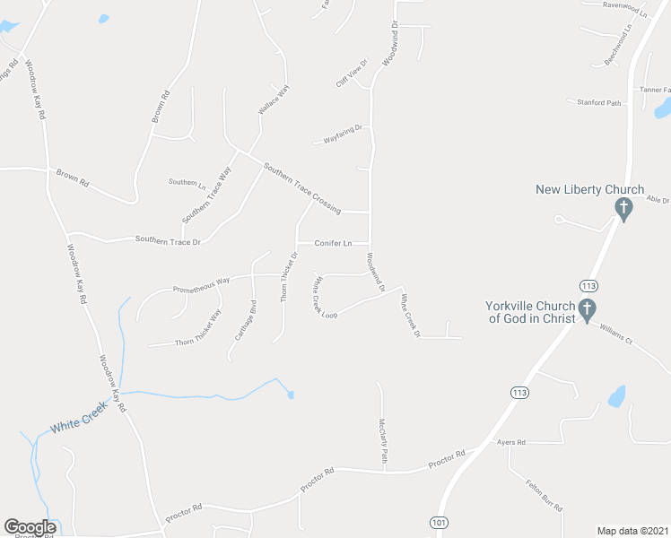 map of restaurants, bars, coffee shops, grocery stores, and more near 106 White Creek Loop in Rockmart