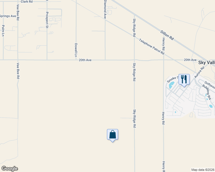 map of restaurants, bars, coffee shops, grocery stores, and more near in Sky Valley
