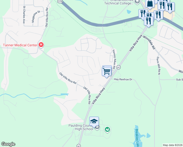 map of restaurants, bars, coffee shops, grocery stores, and more near 105 Ivy Glen in Dallas