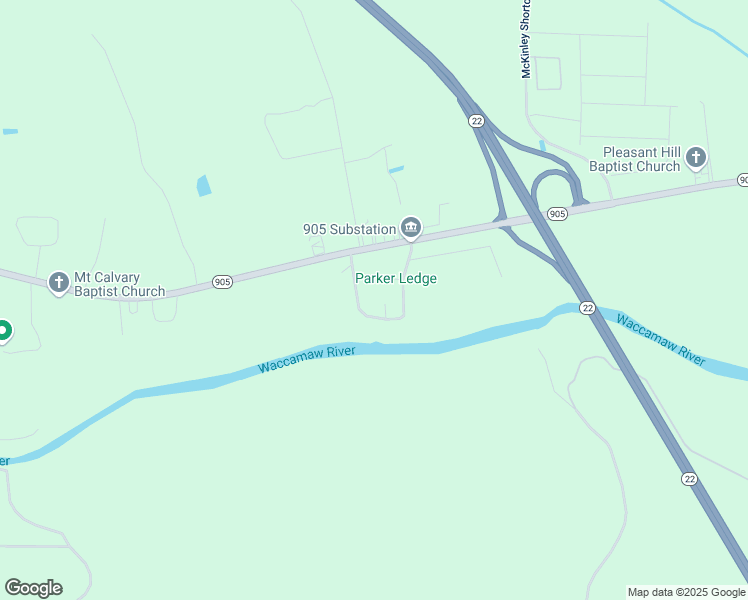 map of restaurants, bars, coffee shops, grocery stores, and more near 135 Royals Circle in Conway
