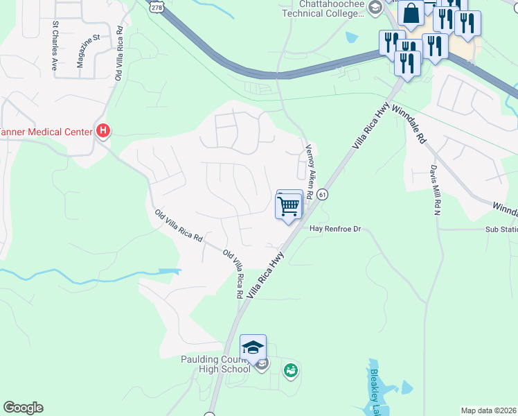 map of restaurants, bars, coffee shops, grocery stores, and more near 403 Ivy Crest Drive in Dallas