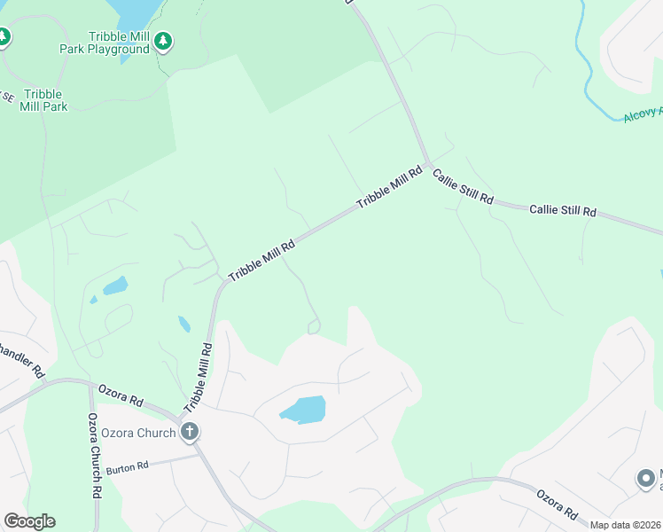 map of restaurants, bars, coffee shops, grocery stores, and more near 2719 Tribble Mill Road in Lawrenceville