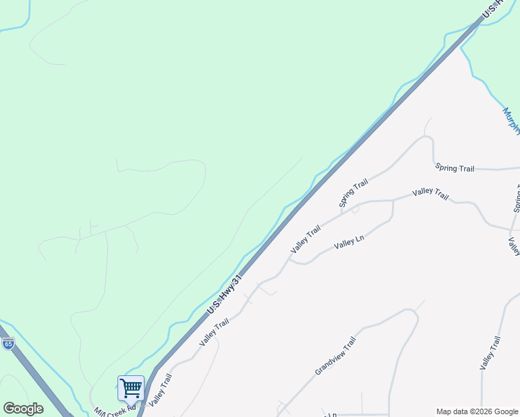 map of restaurants, bars, coffee shops, grocery stores, and more near 1140 Mill Creek Road in Warrior