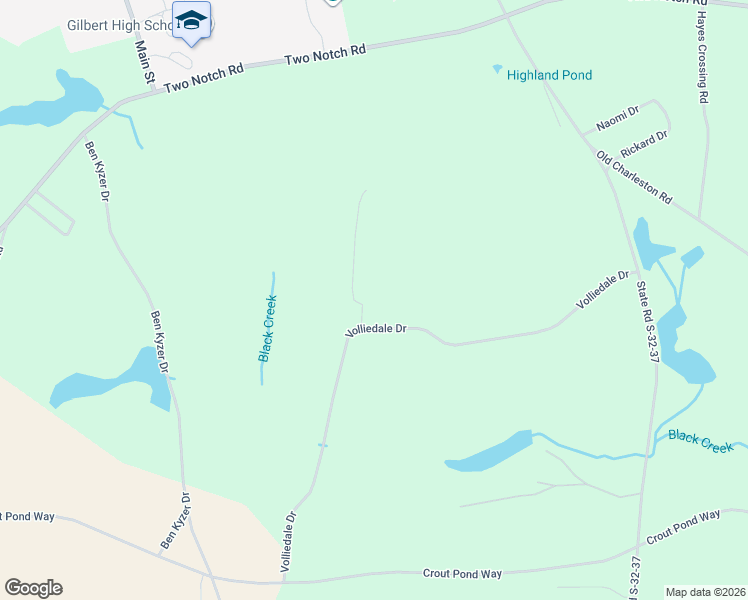 map of restaurants, bars, coffee shops, grocery stores, and more near 392 Volliedale Drive in Gilbert