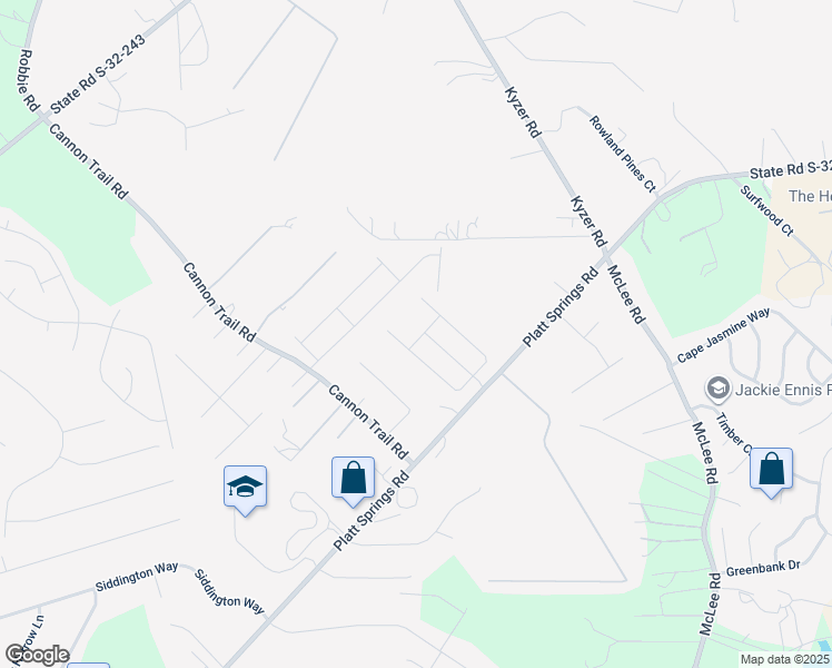 map of restaurants, bars, coffee shops, grocery stores, and more near 411 Nolancrest Drive in Lexington