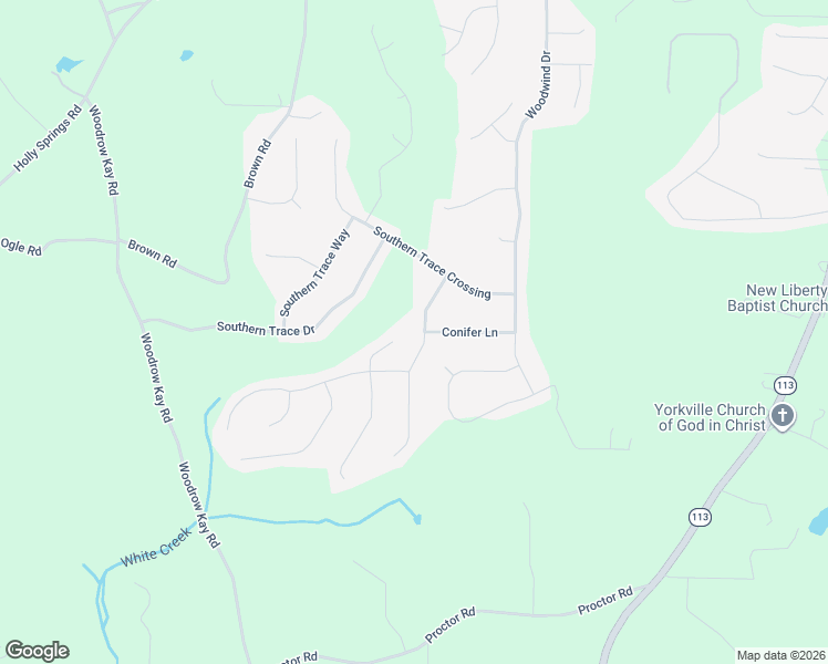 map of restaurants, bars, coffee shops, grocery stores, and more near 144 Thorn Thicket Drive in Rockmart