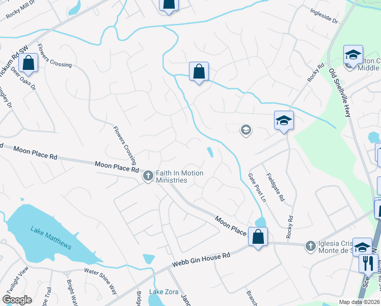 map of restaurants, bars, coffee shops, grocery stores, and more near 999 Vendue Drive in Lawrenceville