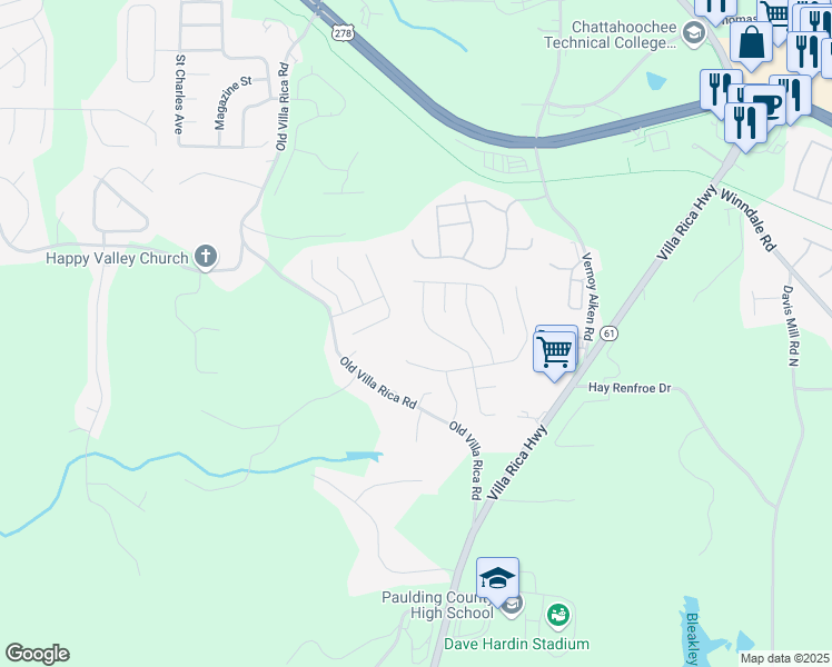 map of restaurants, bars, coffee shops, grocery stores, and more near 319 Ivy Brook Drive in Dallas