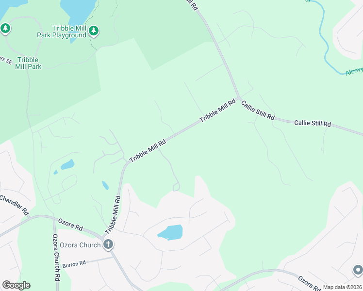 map of restaurants, bars, coffee shops, grocery stores, and more near 2719 Tribble Mill Road in Lawrenceville