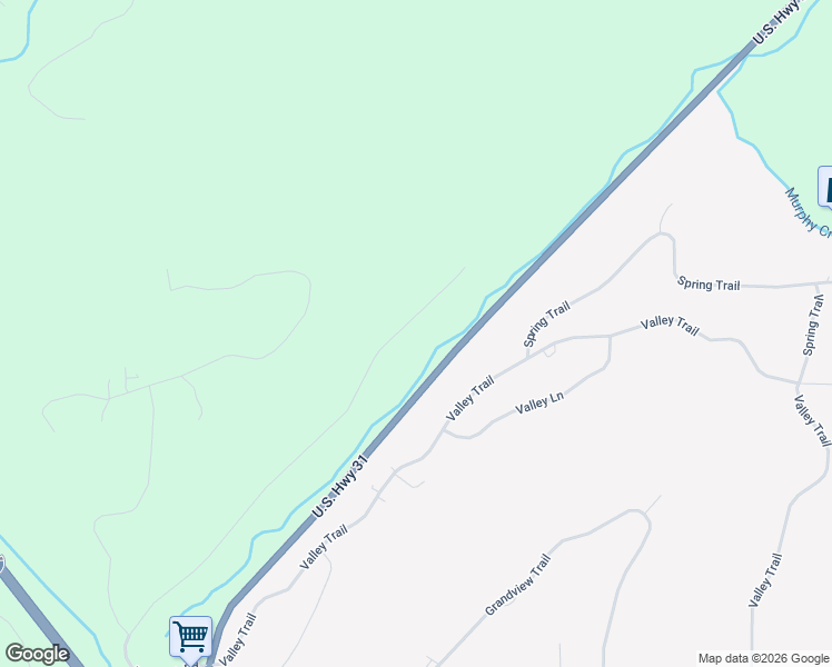 map of restaurants, bars, coffee shops, grocery stores, and more near 1214 Mill Creek Road in Warrior