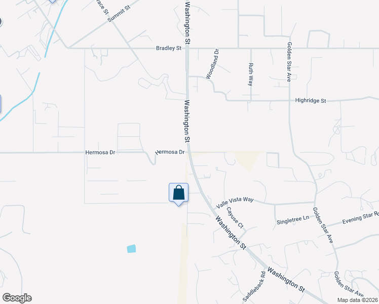 map of restaurants, bars, coffee shops, grocery stores, and more near Washington Street in Riverside