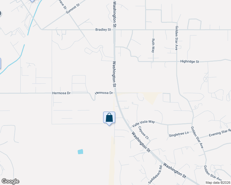 map of restaurants, bars, coffee shops, grocery stores, and more near Washington Street in Riverside