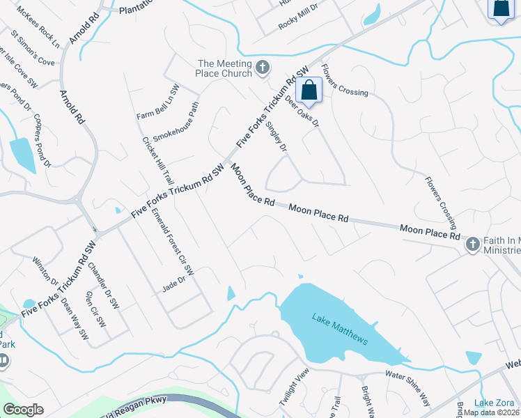 map of restaurants, bars, coffee shops, grocery stores, and more near 2271 Soaring Ln in Lawrenceville