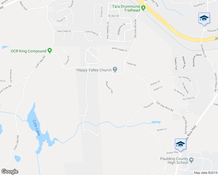 map of restaurants, bars, coffee shops, grocery stores, and more near 0 Shawnee Trail in Dallas