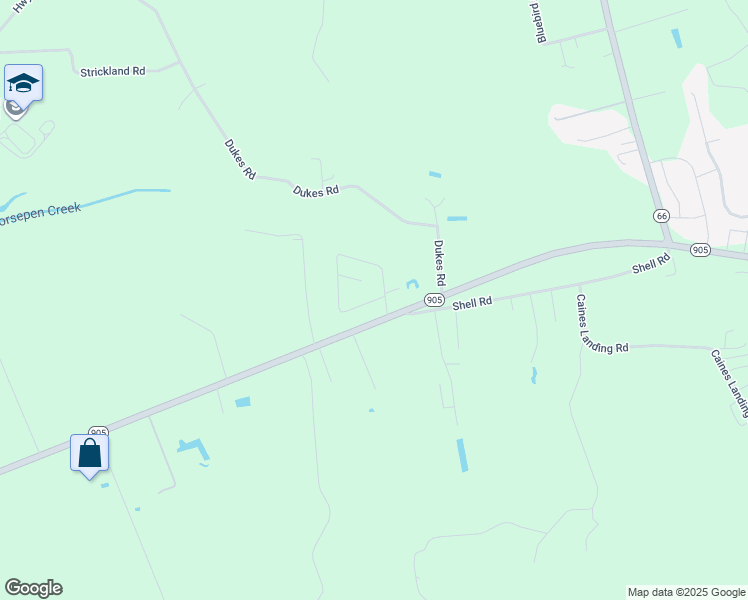 map of restaurants, bars, coffee shops, grocery stores, and more near Edison Circle in Horry County