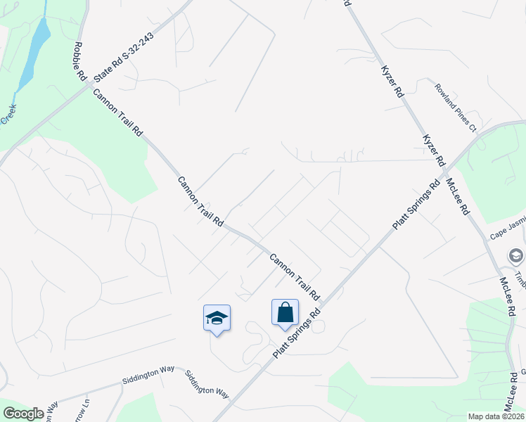 map of restaurants, bars, coffee shops, grocery stores, and more near 412 Cannon Knoll Road in Lexington