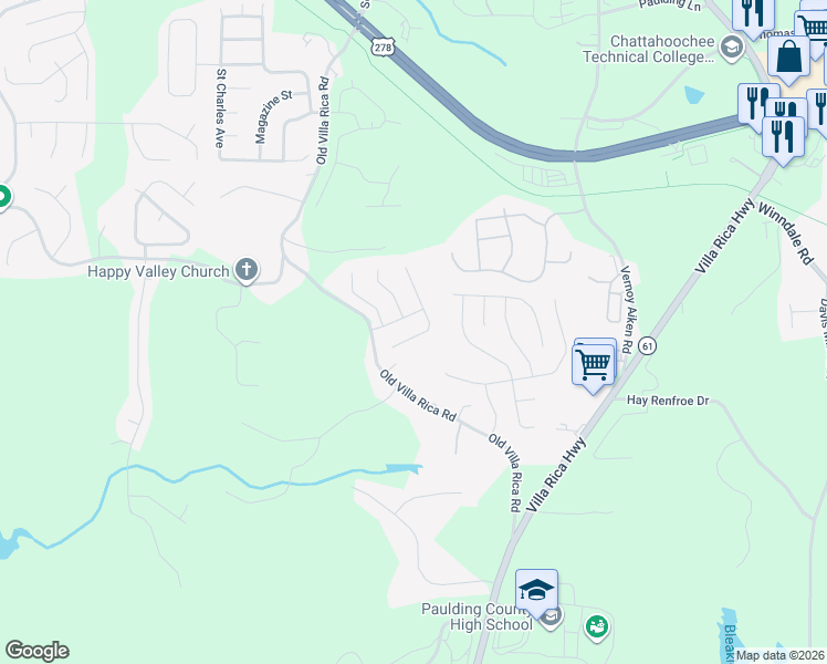 map of restaurants, bars, coffee shops, grocery stores, and more near 212 Depot Lane in Dallas