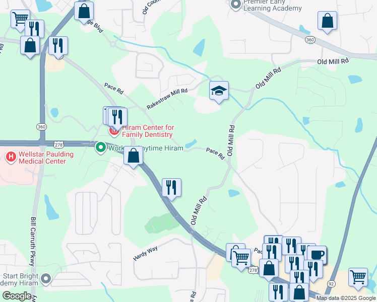 521 Pace Road, Hiram GA Walk Score