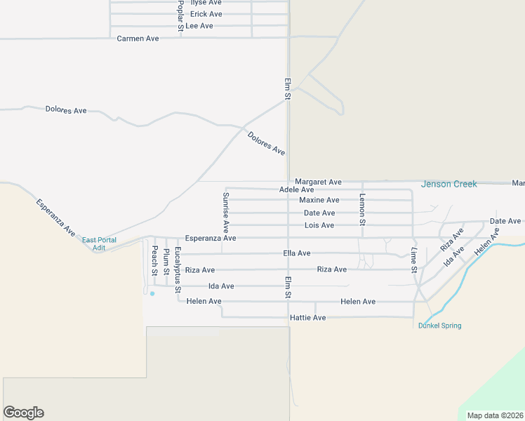 map of restaurants, bars, coffee shops, grocery stores, and more near 51890 Date Avenue in Cabazon