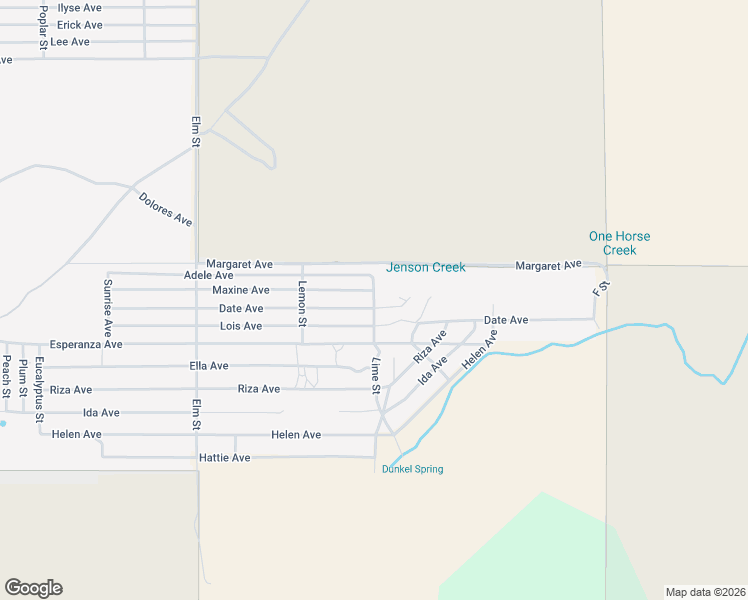 map of restaurants, bars, coffee shops, grocery stores, and more near Lime Street in Cabazon