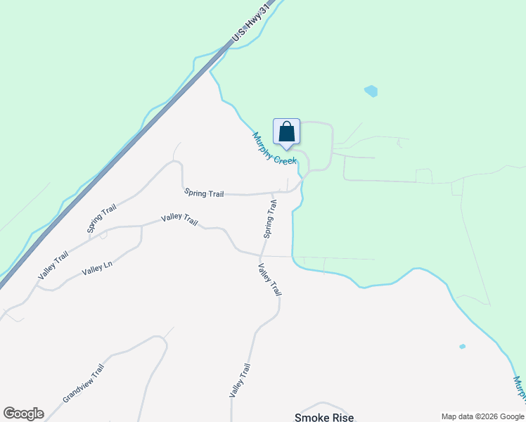 map of restaurants, bars, coffee shops, grocery stores, and more near 101 Spring Trail in Warrior