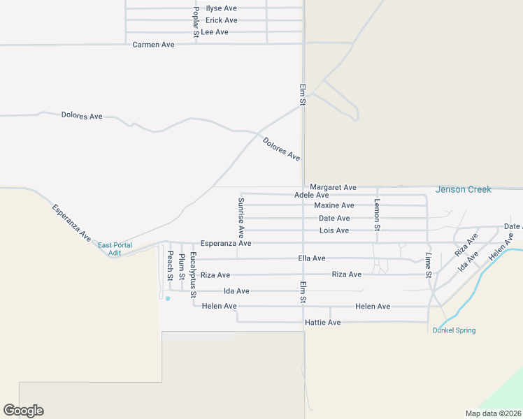 map of restaurants, bars, coffee shops, grocery stores, and more near Maxine Avenue in Cabazon