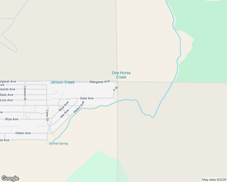 map of restaurants, bars, coffee shops, grocery stores, and more near F Street in Cabazon