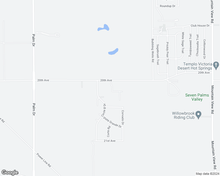 map of restaurants, bars, coffee shops, grocery stores, and more near 20107 Acoff Road in Desert Hot Springs