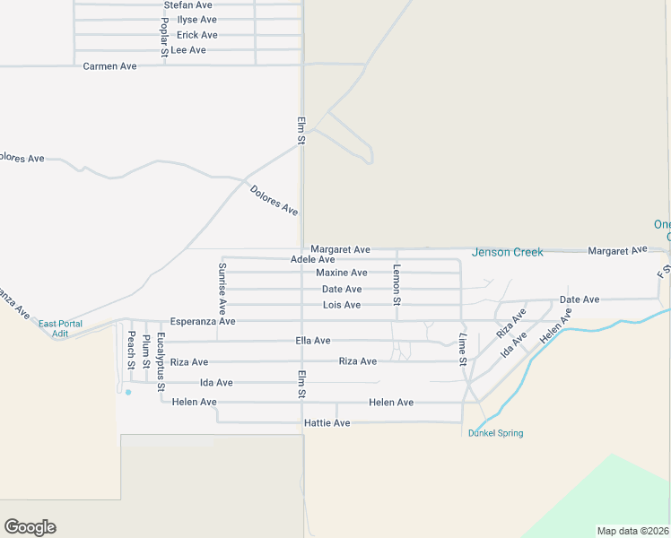 map of restaurants, bars, coffee shops, grocery stores, and more near 52076 Maxine Avenue in Cabazon