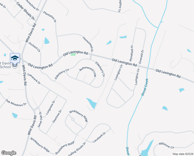 map of restaurants, bars, coffee shops, grocery stores, and more near 145 Buttonwood Loop in Athens