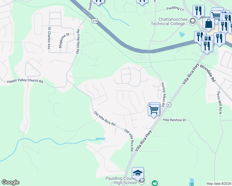 map of restaurants, bars, coffee shops, grocery stores, and more near 331 Ivy Brook Dr in Dallas